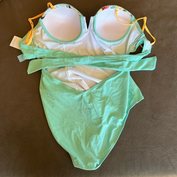 Cupshe Floral One-Piece w Removable Straps, Large - Picture 3 of 9